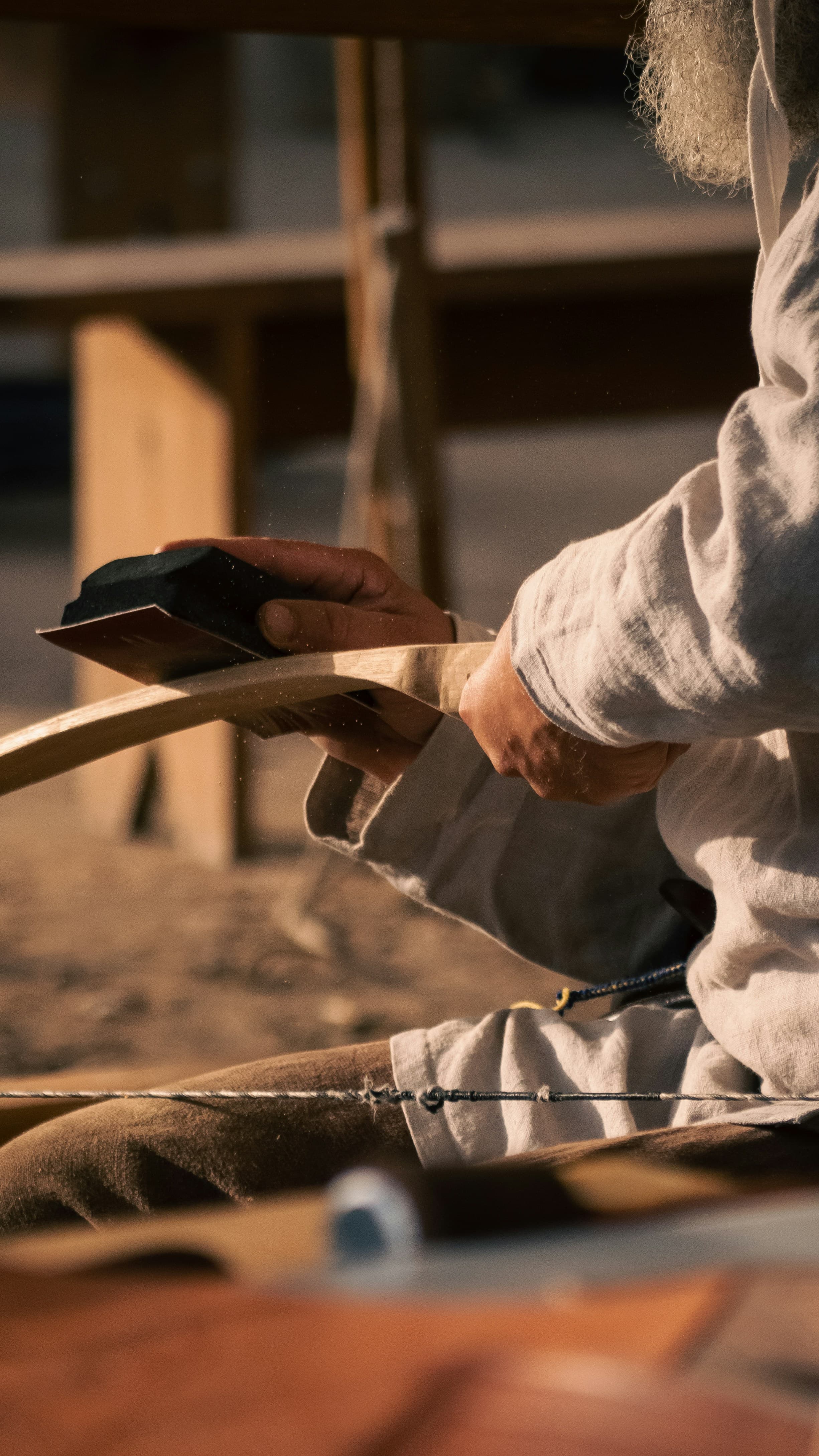 Artisan shaping clay